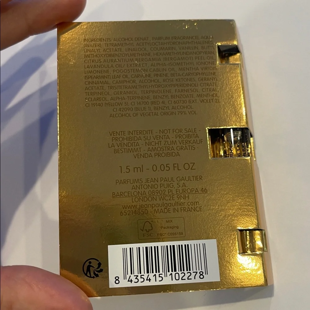Jean Paul Gaultier elegant gold